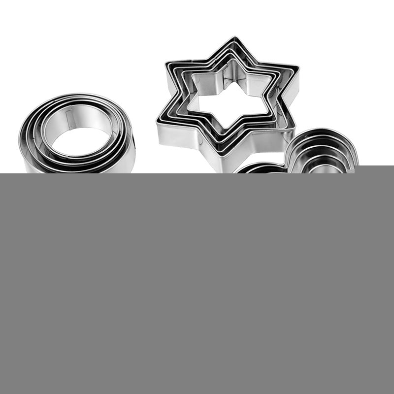 12-Piece Stainless Steel Cookie and Cake Cutter Set